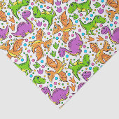 Papier Mousseline Dinosaures colorés pour enfants (Détail)