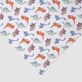 Papier Mousseline Dinosaures de bande dessinée (Détail)