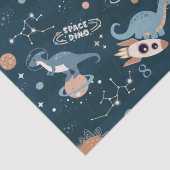 Papier Mousseline Dinosaures mignons en Motif spatial Anniversaire d (Détail)