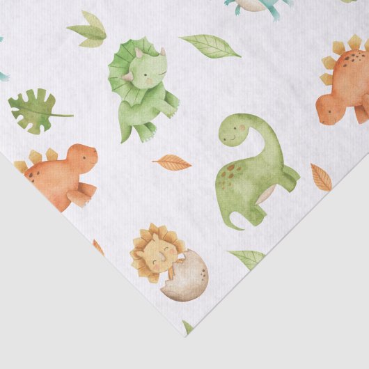 Papier Mousseline Dinosaures T-Rex Découpage sympathique (Détail)