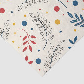 Papier Mousseline Diseño floral (Détail)