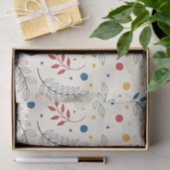 Papier Mousseline Diseño floral (Cadeau)