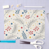 Papier Mousseline Diseño floral (Artisanat)
