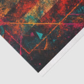 Papier Mousseline Distorsion du drapeau américain avec découpage néo (Détail)