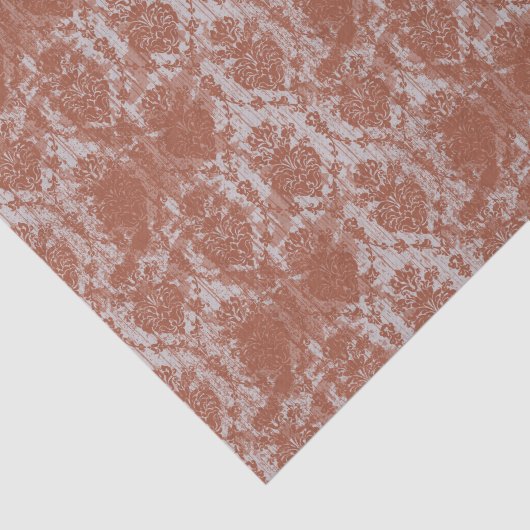 Papier Mousseline Distressed Burange Grunge Damask (Détail)