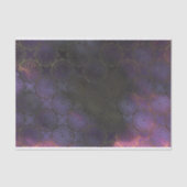 Papier Mousseline Distressed Ornate foncé violet rose or Damas (Recto)