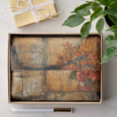 Papier Mousseline Distressed Paris Collage in Fall Colors (Cadeau)