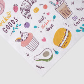 Papier Mousseline Divers aliments et boissons (Détail)