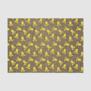 Papier Mousseline Dix Casquette Gallon sur Burlap