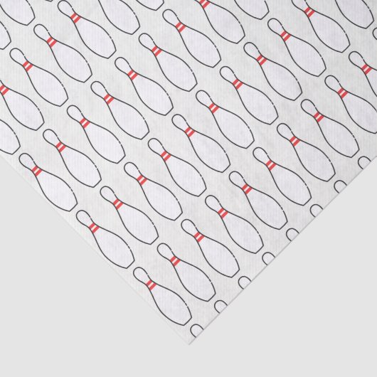 Papier Mousseline Dix Épingles De Bowling (Détail)