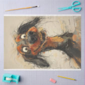 Papier Mousseline Dixie Dachshund Couleur de l'eau HEY You Decoupage (Artisanat)