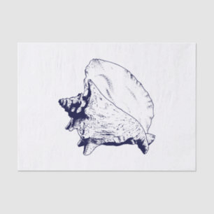 Papier Mousseline do-it-yourself Colour Beach Thème - Conch She’ll -