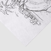 Papier Mousseline do-it-yourself Colour Beach Thème Coques, Palmiers (Détail)