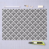 Papier Mousseline do-it-yourself couleur Floral Damask #3 sur Blanc  (Artisanat)