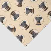 Papier Mousseline Doberman Pinscher Peinture Dobie Art Chien Non Déc (Détail)