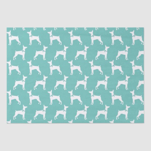 Papier Mousseline Dobermann Pinscher Chien Chien Puppy Dobie (Recto)