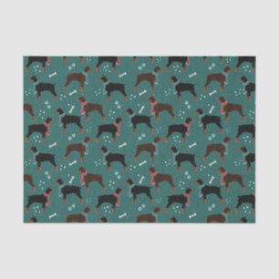 Papier Mousseline Dobermans rouges et noirs dans Scarves Motif d'hiv