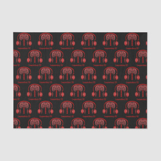 Papier Mousseline Docteur Cerveau Tissue à l'écoute de la musique