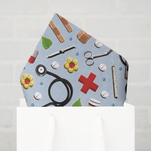 Papier Mousseline Docteur Médicale (Sac cadeau)