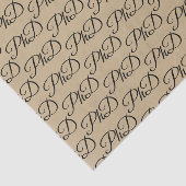 Papier Mousseline Doctorat Gold Black Graduation Celebration (Détail)