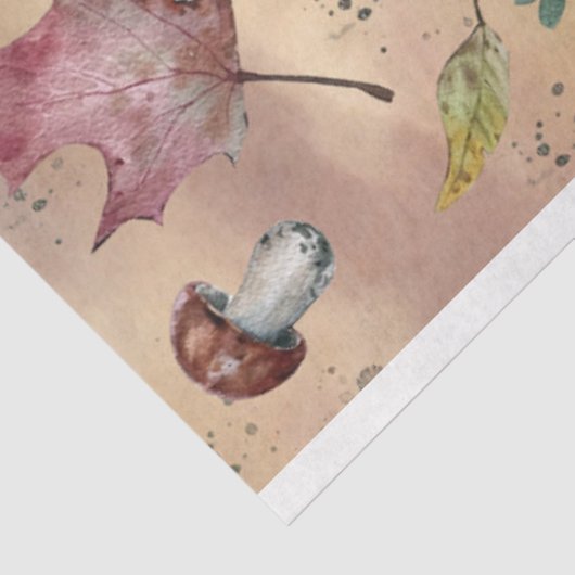 Papier Mousseline Document de découpage d'automne (Détail)