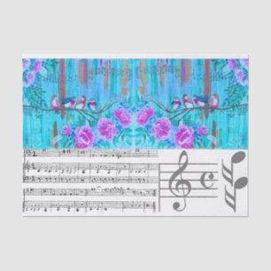 Papier Mousseline Document de travail de coordination musicale pour
