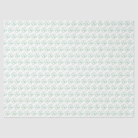 Papier Mousseline Document de travail - Plan Shamrock vert (Recto)