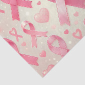 Papier Mousseline Document de travail sur la sensibilisation au canc (Détail)