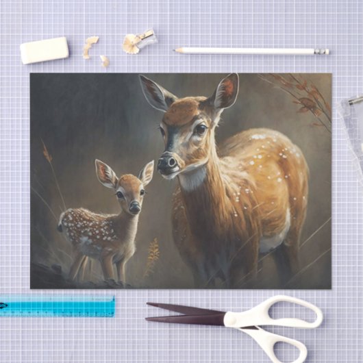 Papier Mousseline Doe et fawn (Artisanat)