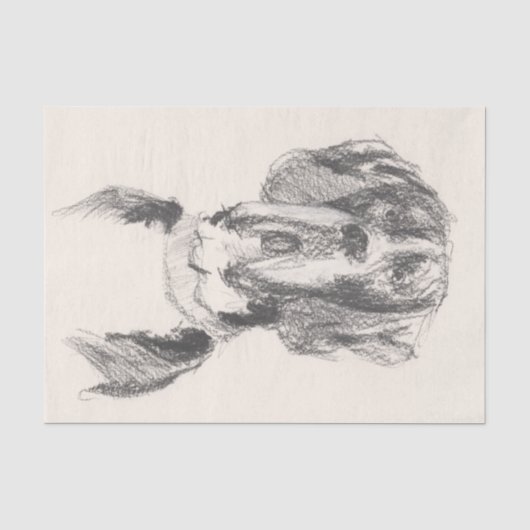 Papier Mousseline Dogue Allemand (Recto)