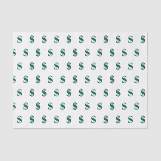 Papier Mousseline Dollar Signs (Recto)