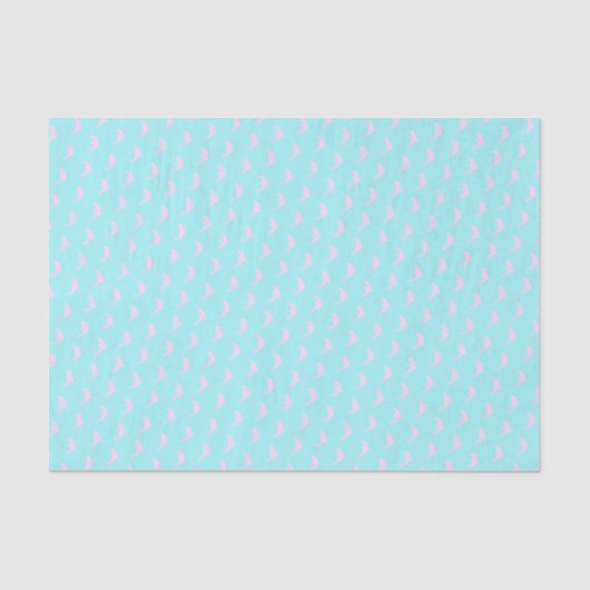 Papier Mousseline Dolphin simple propre marine fraîche aqua rose (Recto)