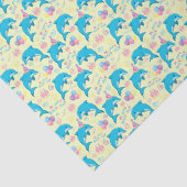 Papier Mousseline Dolphin Tissue Paper in Yellow (Détail)