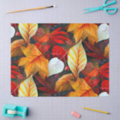 Papier Mousseline Domaine du feuillage avec Feuilles d'érable aux co (Artisanat)