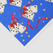 Papier Mousseline Domino enveloppement cadeau à thème - Noël (Détail)