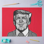 PAPIER MOUSSELINE DONALD TRUMP (Artisanat)