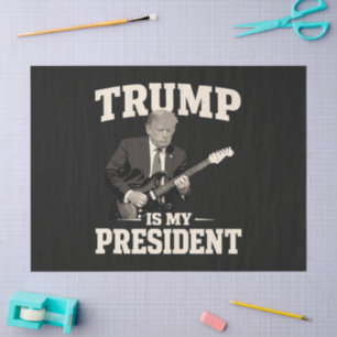 Papier Mousseline Donald Trump est mon président