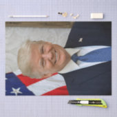 Papier Mousseline Donald Trump Président des États-Unis Maison Blanc (Artisanat)