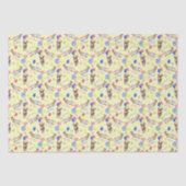Papier Mousseline Donkey Tissue Paper in Yellow (Recto)