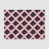 Papier Mousseline Dons de diplôme rose (Recto)