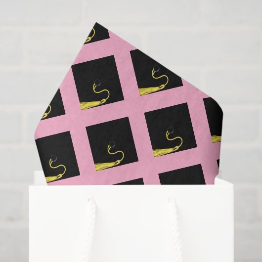 Papier Mousseline Dons de diplôme rose (Sac cadeau)