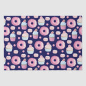 Papier Mousseline Donuts, cupcakes et macarons (Recto)