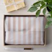 Papier Mousseline doré rose et rayures blanches, motif moderne, tend (Cadeau)