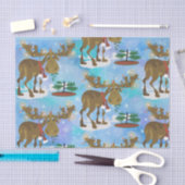 Papier Mousseline ~ d'orignaux de Noël (Artisanat)