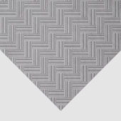 Papier Mousseline Double blanc de Grey stripes (Détail)