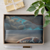 Papier Mousseline Double exposition Découpage de tortue de mer | Océ (Cadeau)