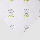 Papier Mousseline Double Tennis Sport Thème (Détail)