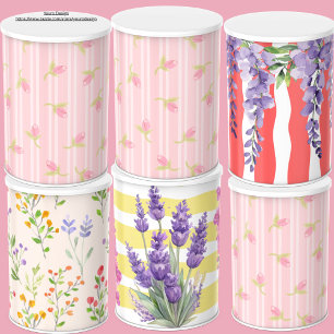 Papier Mousseline Douce couleur rose floral blanc rayures découpage