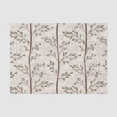 Papier Mousseline Douce Florale Botanique Japandi (Recto)
