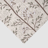 Papier Mousseline Douce Florale Botanique Japandi (Détail)